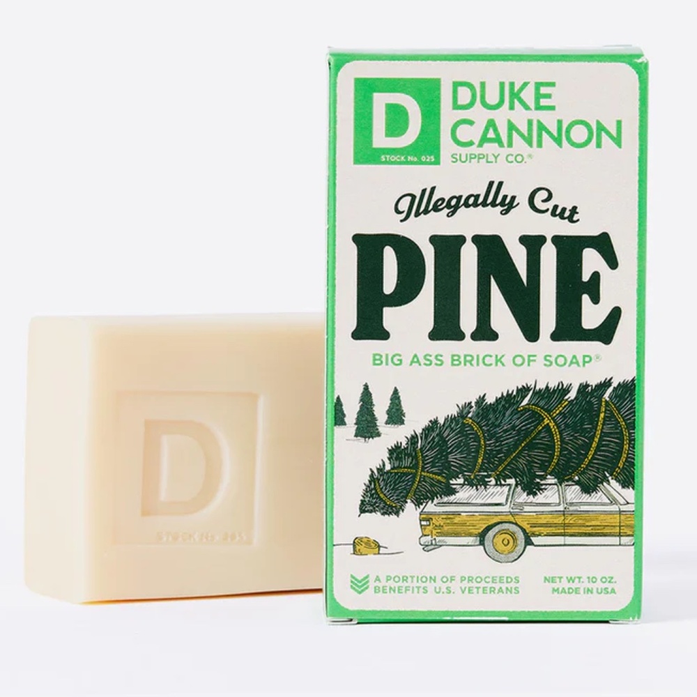 Duke Cannon Soap - Illegally Cut Pine 10 oz. Big Ass Brick New Made in U.S.A.